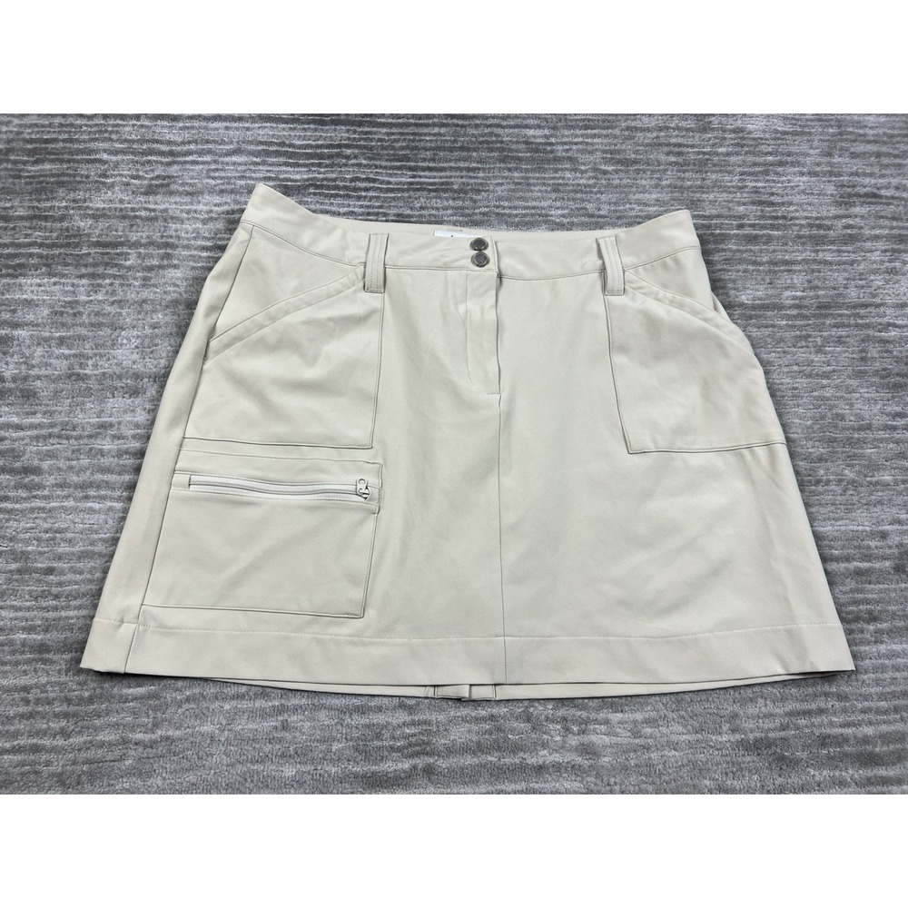Women’s Cream Utility Skort with Front Pockets
